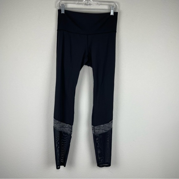 Lululemon Black Heathered Gray If You’re Lucky Full On Luxtreme Leggings Size 6 - Picture 1 of 5